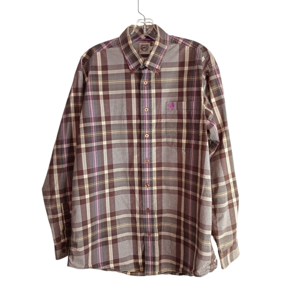 Cinch - Plaid Button-Down Shirt - Size Medium